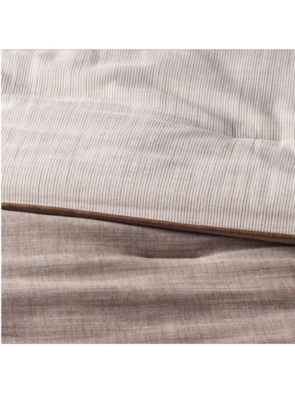 NWT 3pc Full/Queen Reversible Comforter Set Brown - Hearth & Hand with Magnolia